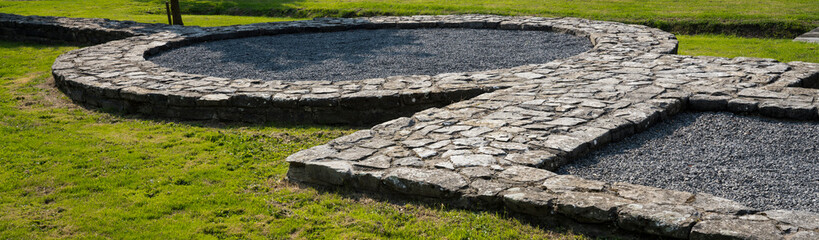 excavations Castellum in Aardenburg, The Netherlands