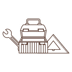 construction tool box isolated icon