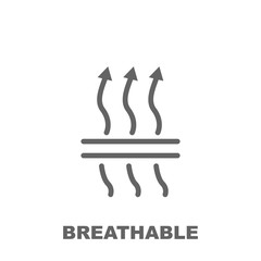 Breathable icon. Element of row matterial icon. Thin line icon for website design and development, app development. Premium icon