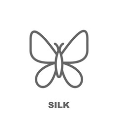 Silk icon. Element of row matterial icon. Thin line icon for website design and development, app development. Premium icon