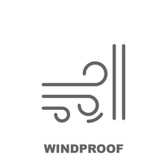 Windproof icon. Element of row matterial icon. Thin line icon for website design and development, app development. Premium icon