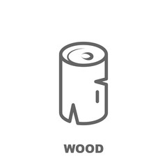 Wood icon. Element of row matterial icon. Thin line icon for website design and development, app development. Premium icon