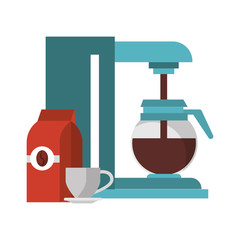 Coffee making machine with pot