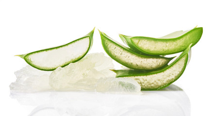 Aloe vera isolated on white background