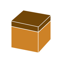 Box icon on background for graphic and web design. Simple vector sign. Internet concept symbol for website button or mobile app.
