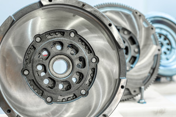 Flywheel car engine.