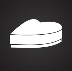 Box icon on background for graphic and web design. Simple vector sign. Internet concept symbol for website button or mobile app.