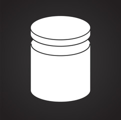 Box icon on background for graphic and web design. Simple vector sign. Internet concept symbol for website button or mobile app.