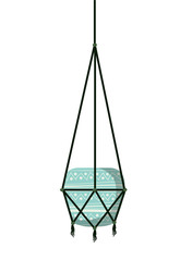 flowerpot on macrame hangers icon