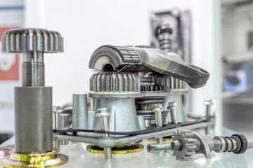 Spare parts of the automobile engine.