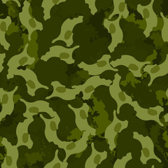 Forest camouflage of various shades of green colors