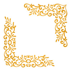 Elegant vintage vector corners