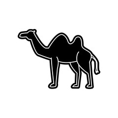 camel icon. Element of Arabian for mobile concept and web apps icon. Glyph, flat icon for website design and development, app development