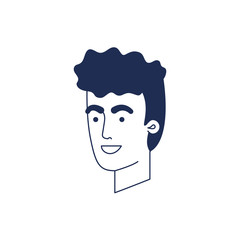 head of man avatar character