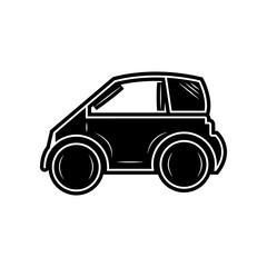 Fototapeta premium Mini small urban city vehicle icon. Element of Cars for mobile concept and web apps icon. Glyph, flat icon for website design and development, app development