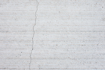 Crack on rough concrete surface