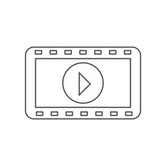 cinematographic tape icon. Set of cinema  element icons. Premium quality graphic design. Signs and symbols collection icon for websites, web design, mobile app on white background