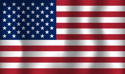 USA vector flag . United States of America 