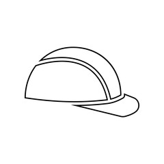 safety helmet, hard hat icon. Element of Constraction tools for mobile concept and web apps icon. Outline, thin line icon for website design and development, app development