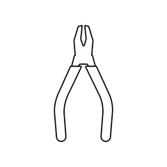 pliers icon. Element of Constraction tools for mobile concept and web apps icon. Outline, thin line icon for website design and development, app development