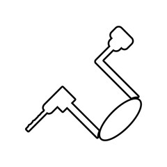 Hand Drill icon. Element of Constraction tools for mobile concept and web apps icon. Outline, thin line icon for website design and development, app development