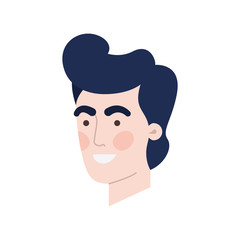 Fototapeta premium head of man avatar character