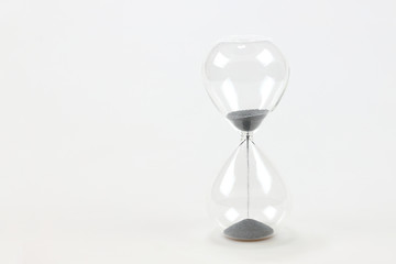 Hourglass isolated on white background 