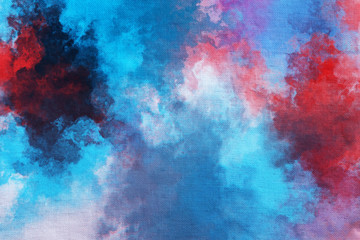 abstract tie dye pattern brushstrokes hand drawn background, digital painted on fabric background. - obrazy, fototapety, plakaty