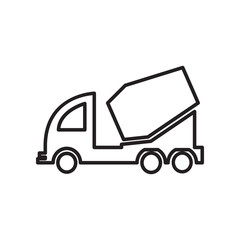 concrete mixer icon. Element of Constraction tools for mobile concept and web apps icon. Outline, thin line icon for website design and development, app development