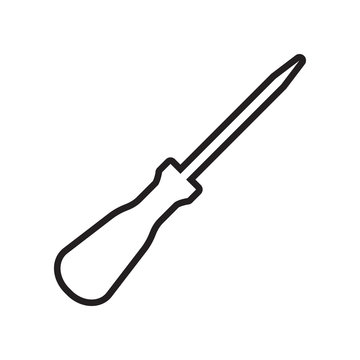 recommend clip art: awl icon. Element of Constraction tools for mobile concept and web apps icon. Outline, thin line icon for website design and development, app development