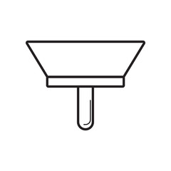 putty knife icon. Element of Constraction tools for mobile concept and web apps icon. Outline, thin line icon for website design and development, app development