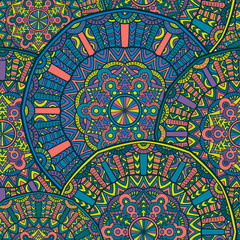 Mandala vintage design for printing. Tribal ornament.