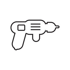 drilling machine - perforator icon. Element of Constraction tools for mobile concept and web apps icon. Outline, thin line icon for website design and development, app development