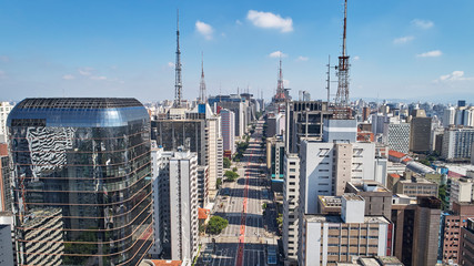 Avenida Paulista (Paulista avenue), Sao Paulo city, Brazil
