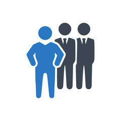 Business leadership icon