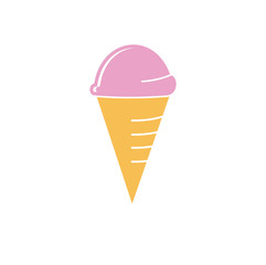 Ice cream icon on background for graphic and web design. Simple vector sign. Internet concept symbol for website button or mobile app.