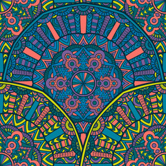 Mandala vintage design for printing. Tribal ornament.