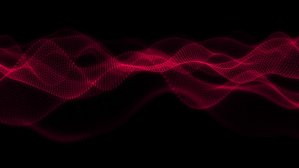 Music abstract background. Equalizer for music, showing sound waves with musical waves, background equalizer. 3d rendering.