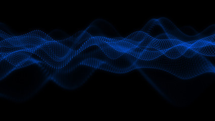 Fototapeta premium Music abstract background. Equalizer for music, showing sound waves with musical waves, background equalizer. 3d rendering.