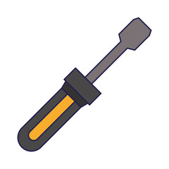 screwdriver working repair tool blue lines
