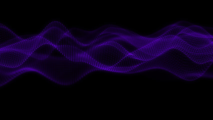 Music abstract background. Equalizer for music, showing sound waves with musical waves, background equalizer. 3d rendering.