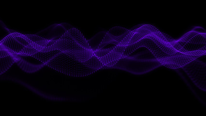 Music abstract background. Equalizer for music, showing sound waves with musical waves, background equalizer. 3d rendering.
