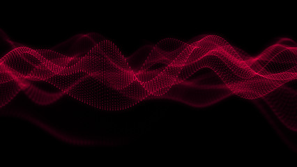 Music abstract background. Equalizer for music, showing sound waves with musical waves, background equalizer. 3d rendering.