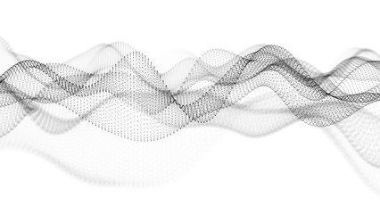 Music abstract background. Equalizer for music, showing sound waves with musical waves, background equalizer. 3d rendering.