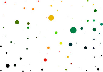 vector abstract background with multicolored circles