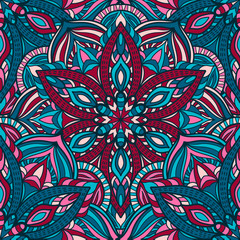 Mandala vintage design for printing. Tribal ornament.