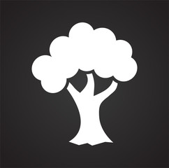 Outdoor landscape icon on background for graphic and web design. Simple vector sign. Internet concept symbol for website button or mobile app.