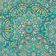 Mandala vintage design for printing. Tribal ornament.