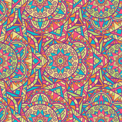 Mandala vintage design for printing. Tribal ornament.