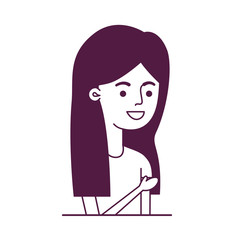 young woman avatar character